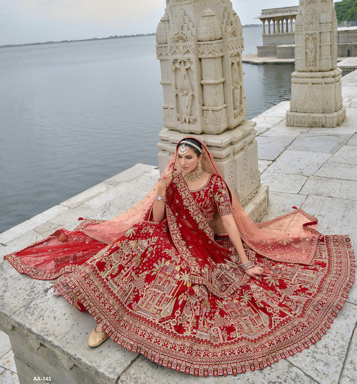 shaadi partywear heritage lengha choli