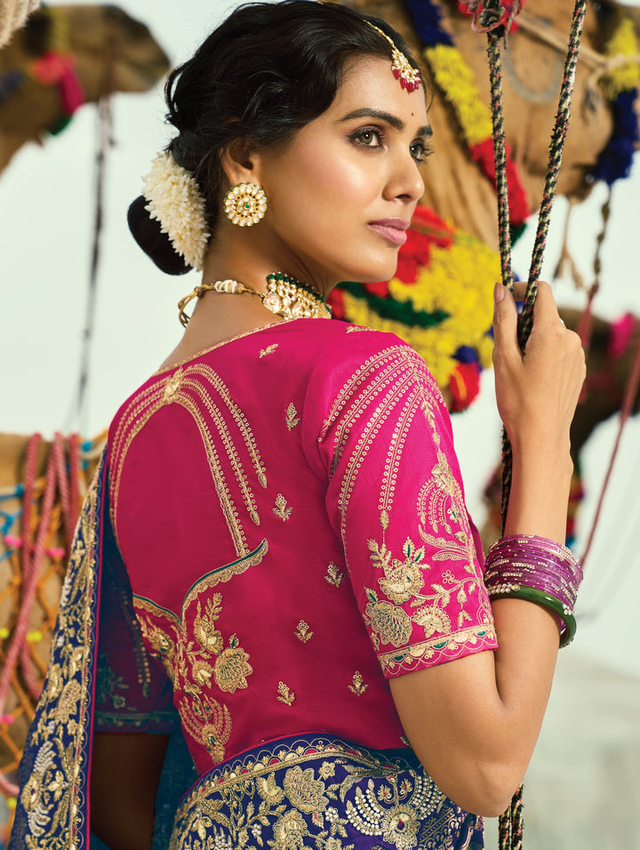 heritage classic indian wear roka ceremony sari