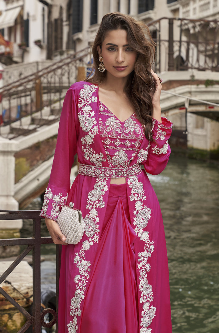 resort partywear pink readymade fusion fashion for all to be brides