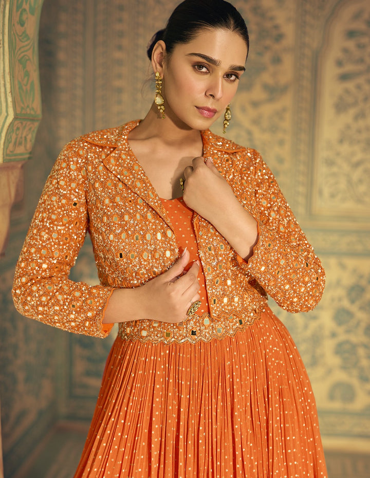 resort day wear colourful crushed silk gown with shrug