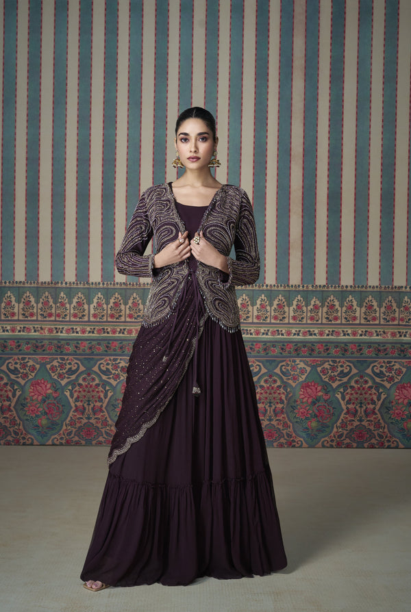 club-party-ready-to-wear-cherry-silk-fashionable-fusion-saree -with-short-jacket.jpg?v=1731740420&width=600 club-party-ready-to-wear-cherry-silk-fashionable-fusion-saree -with-short-jacket.jpg?v=1731740420&width=600
