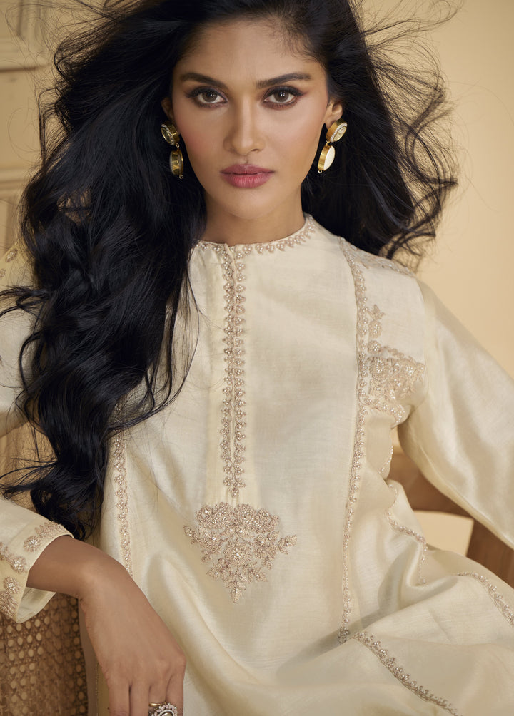 elegant indo western palazzo kurta set