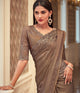 Evening Party Wear Shimmer Sari