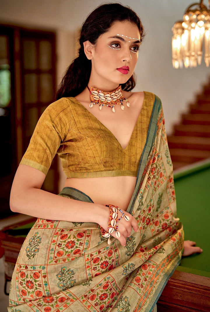 Everyday Fashion | Banarasi Zari Silk Multi-Colour Saree - Fashion Nation