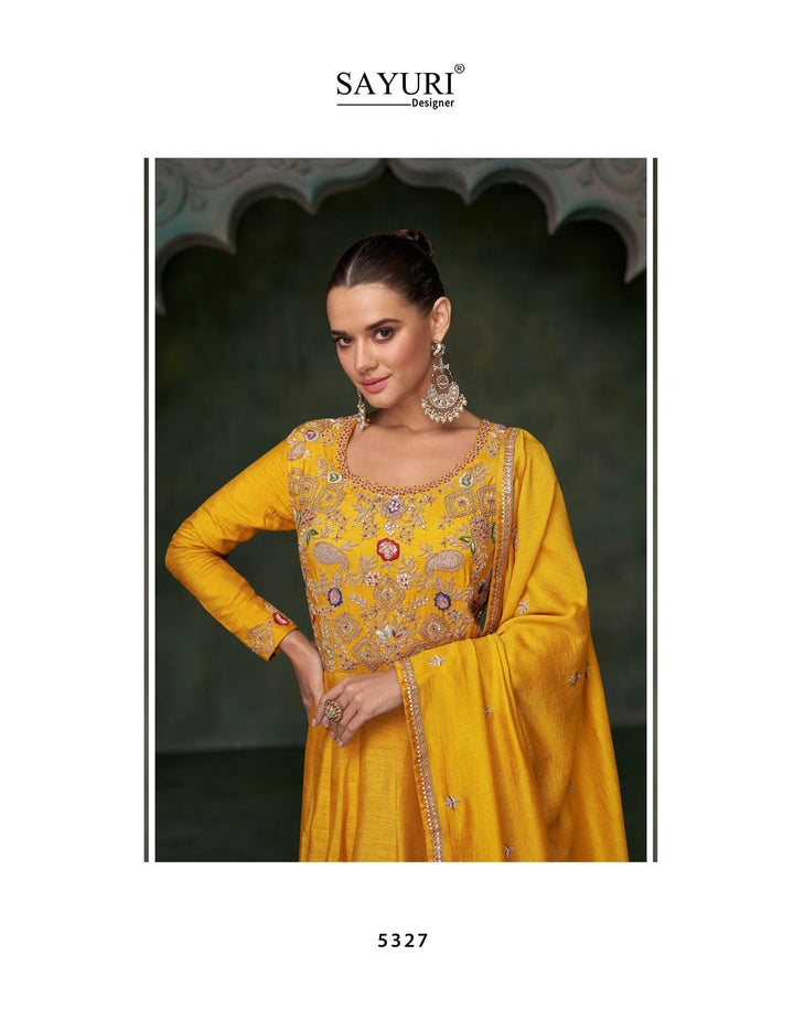 Haldi Party Wear Indo Western Gown - Fashion Nation