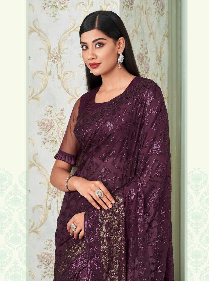 Cocktail Wear Classic Saree - Fashion Nation