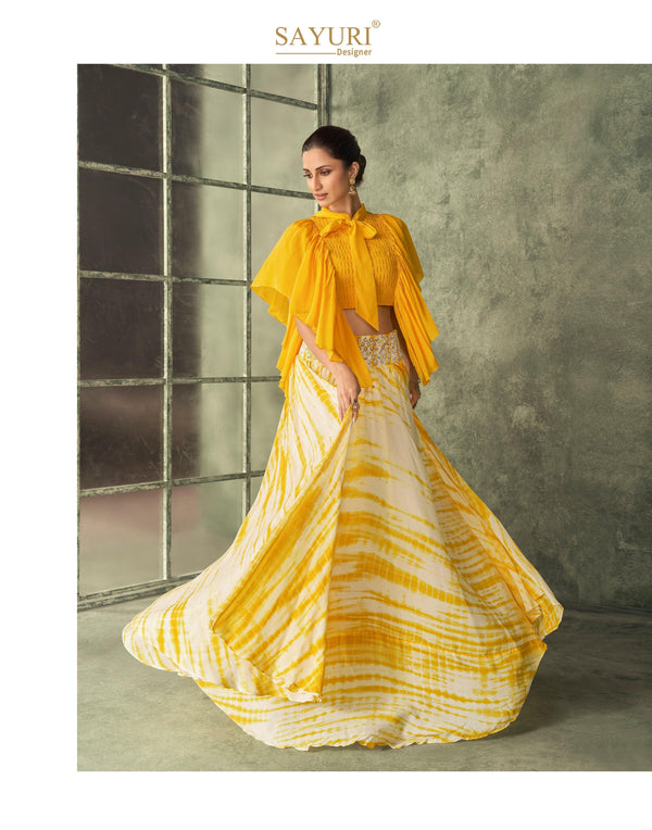 Haldi Party Wear Indo Western Skirt & Top - Fashion Nation