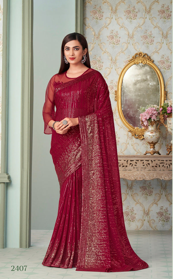 Bachelorette Party Wear Saree - Fashion Nation