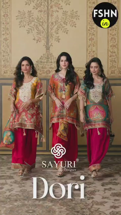 festive indian wear for women by sayuri designer catalogue dori