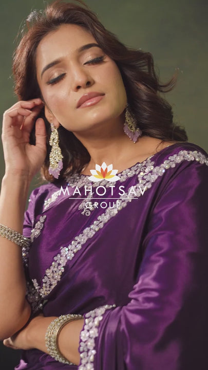 bachelorette partywear saree by mahotsav group catalogue rasika
