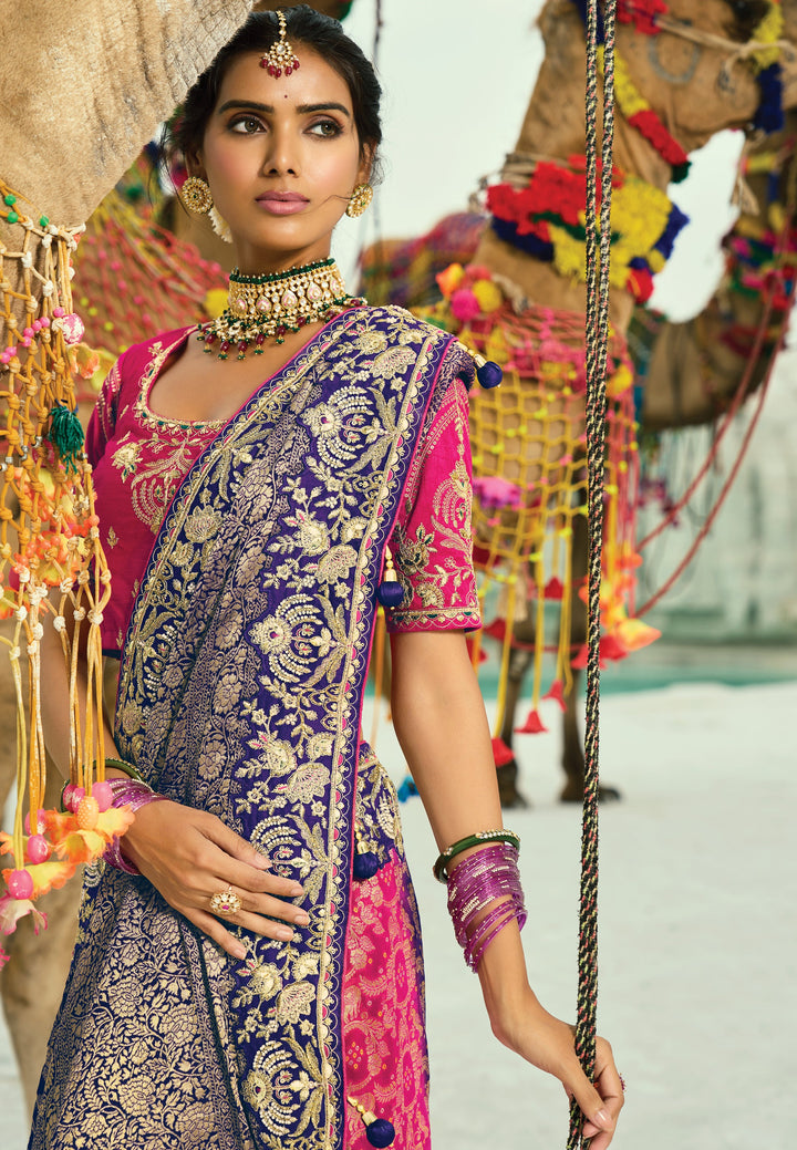 celebrity ethnic wear shaded silk weaving patola saree