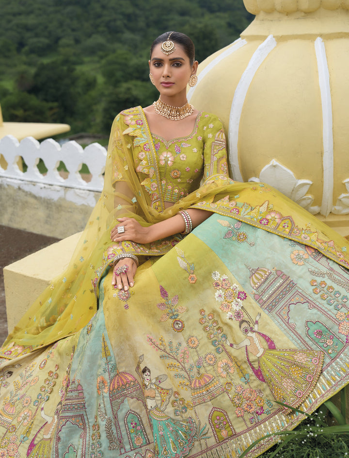 resort wedding wear lengha choli