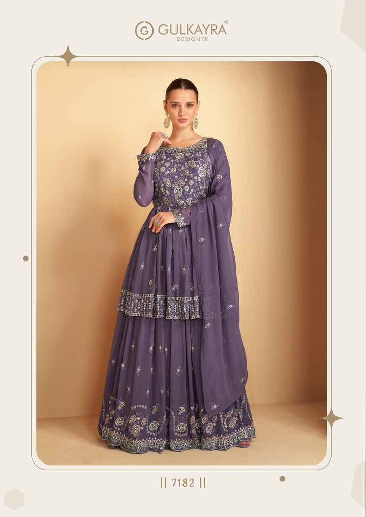 Partywear Georgette Indian Dress - Fashion Nation