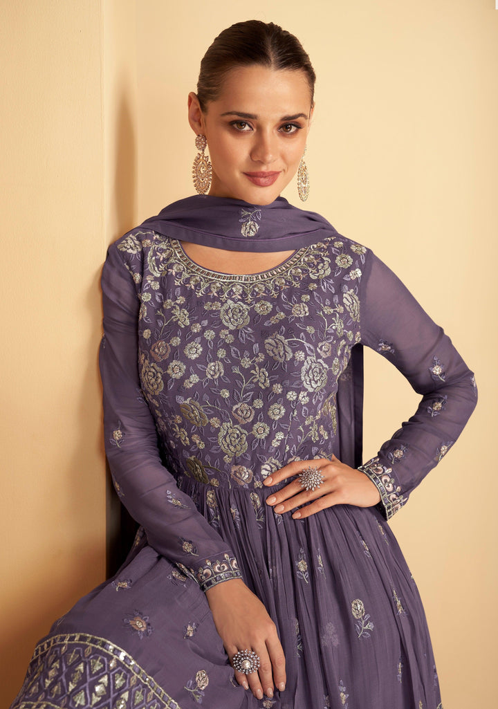 Partywear Georgette Indian Dress - Fashion Nation