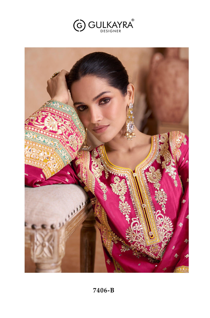 Haldi Function Wear Kurta Palazzo Suit - Fashion Nation