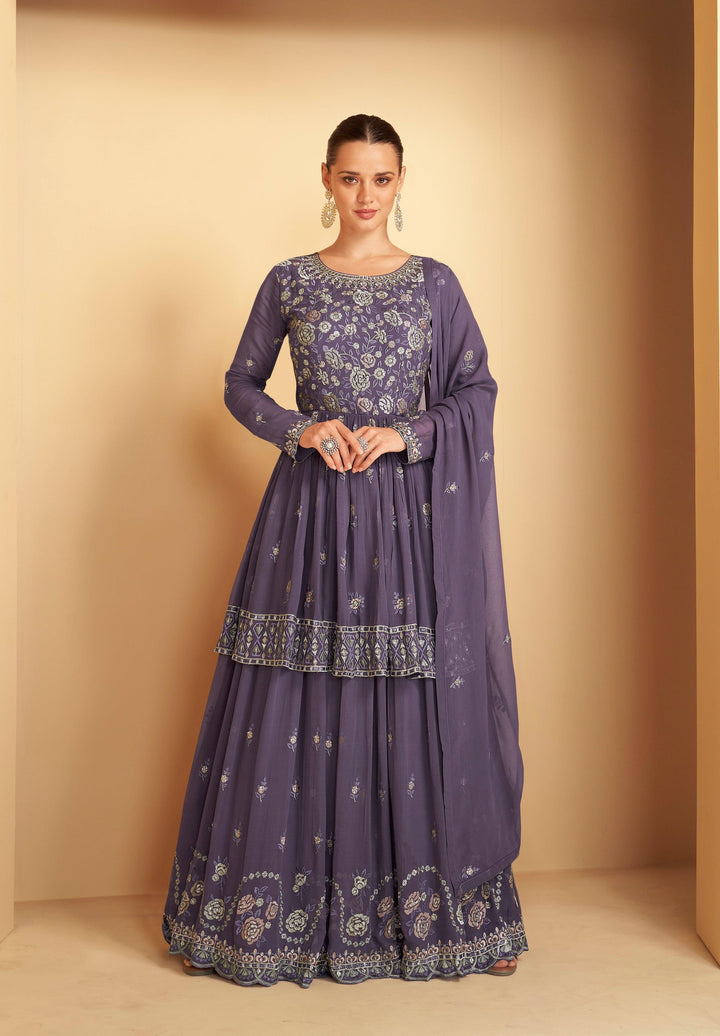 Partywear Georgette Indian Dress - Fashion Nation