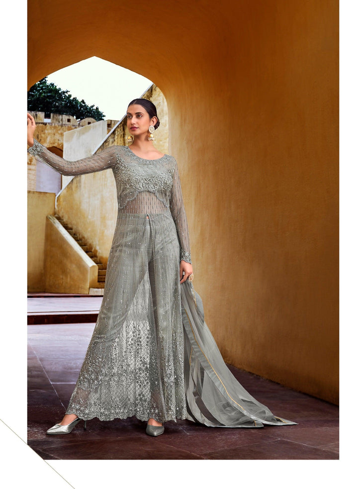 Bachelorette Indo Western Designer Floor Length Dress - Fashion Nation