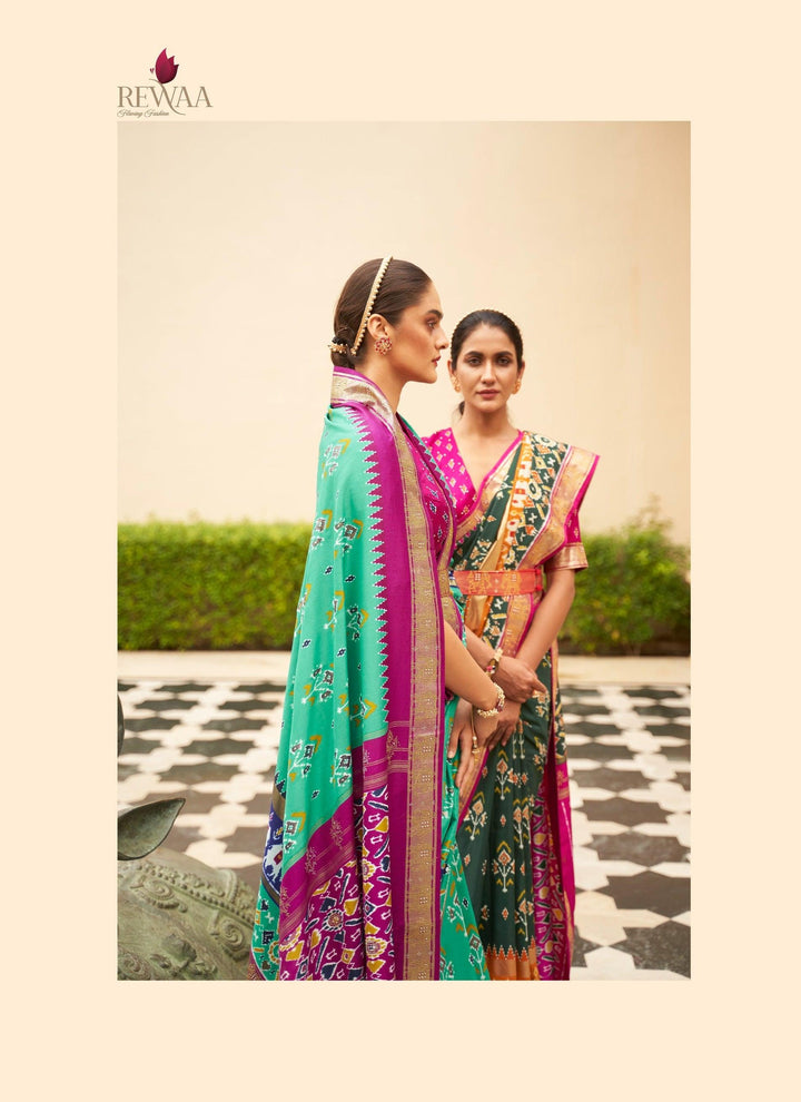 Sagaai Special Designer Patola Saree - Fashion Nation