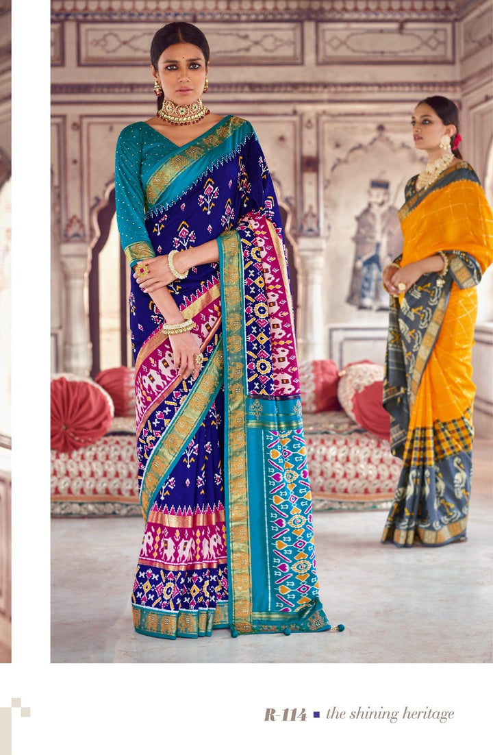 Wedding Wear Traditional Patola Saree - Fashion Nation