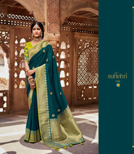 Sangeet Wear Traditional Silk Saree by Fashion Nation