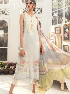 Indo Western A2Z203 Stylish Lavender Multicoloured Lawn Cotton Pakistani Suit with Pants - Fashion Nation