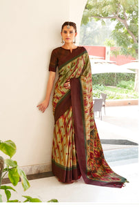 Casual Functions Wear Pochampally Silk Saree by FashionNation
