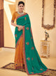 Fabulous PS40211 Designer Green Mustard Silk Saree - Fashion Nation