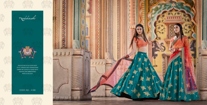 Engagement Wear Nakkashi Designer Lehenga Choli - Fashion Nation