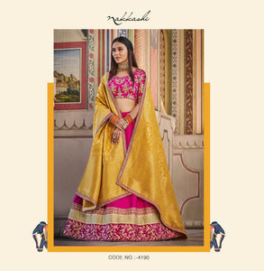 Sangeet Sandhya Special Nakkashi Designer Lehenga Choli by Fashion Nation