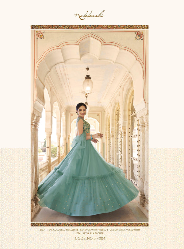 Cocktail Wear Nakkashi Net Lehenga Choli - Fashion Nation