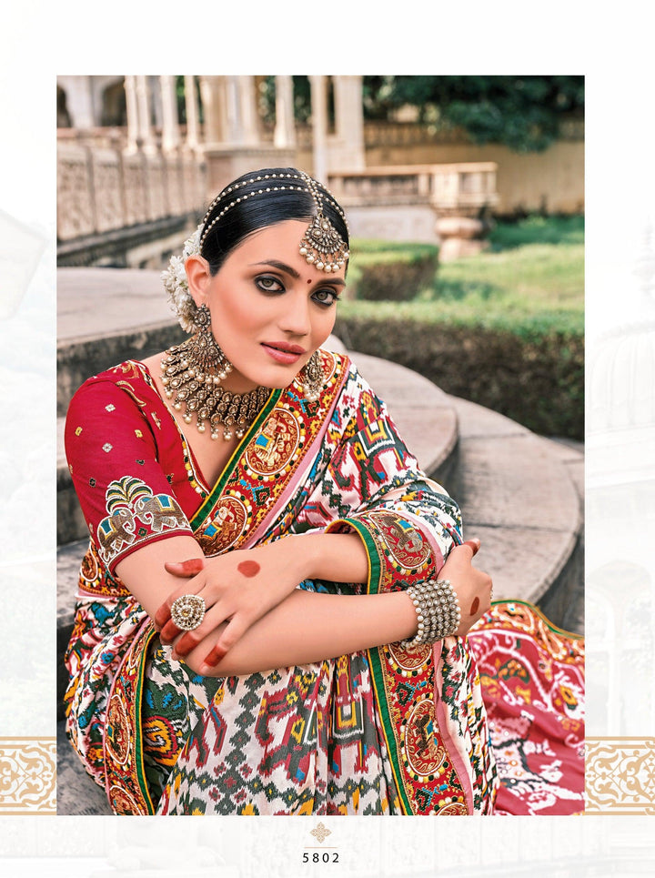 Wedding Special Patan Patola Silk Saree - Fashion Nation
