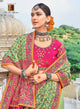 Mehndi Function Wear Designer Silk Saree for Online Sales by FashionNation