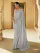 Grey Designer Saree for Online Sales by Fashion Nation