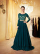 Pretty Indo Western LD8110 Blue Georgette Silk Anarkali Gown - Fashion Nation