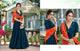 Marvellous CHE25004 Indo Western Blue Silk Floor Length Gown - Fashion Nation