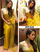 Malaika Arora KF3735 Bollywood Inspired Yellow Silk Saree - Fashion Nation