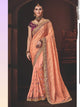 Graceful Nakkashi NAK4178 Designer Pink Handloom Silk Georgette Saree - Fashion Nation