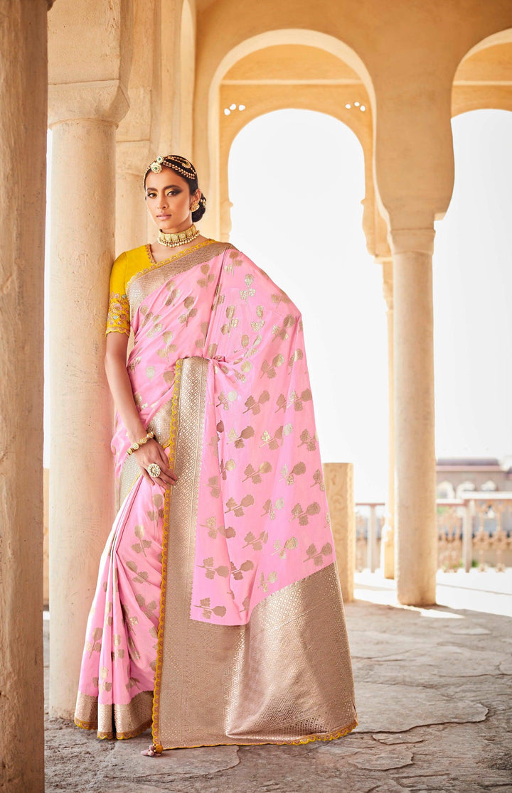 Engagement Wear Designer Silk Saree - Fashion Nation