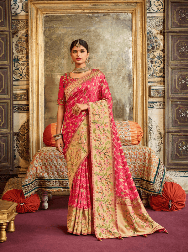 Sangeet Special Silk Embroidered Saree - Fashion Nation