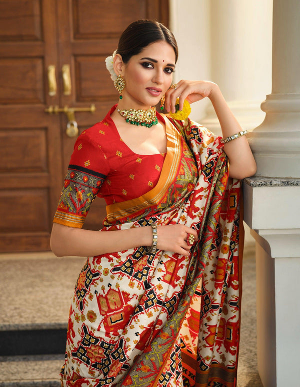 Shaadi Functions Wear Patola Silk Saree - Fashion Nation