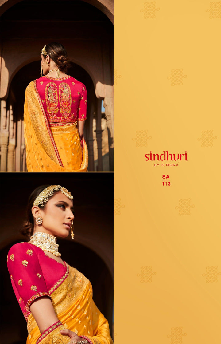 Haldi Special Traditional Silk Saree - Fashion Nation