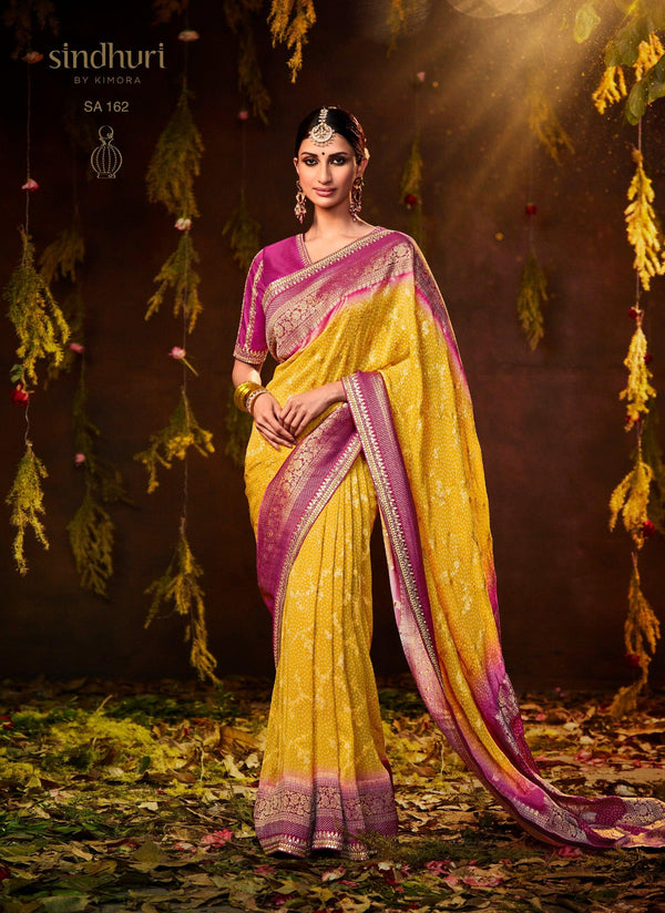 Marriage Special Bandhej Silk Saree - Fashion Nation