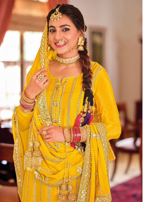 Haldi Special Designer Sharara Suit - Fashion Nation