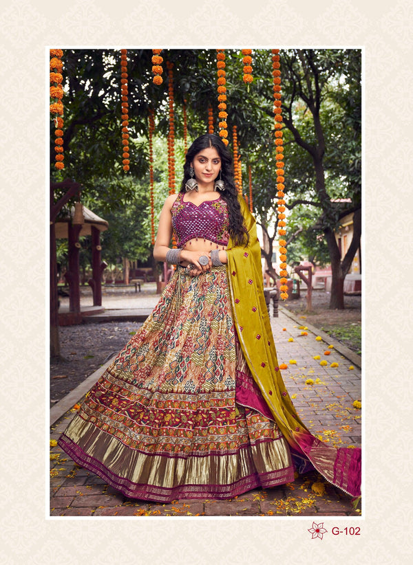 Sangeet Special Gajji Silk Lehenga Choli - Fashion Nation