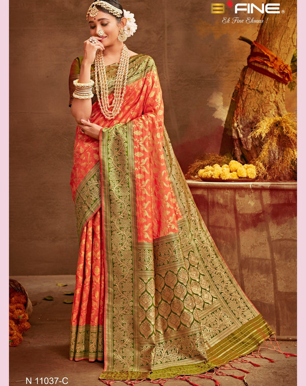 Mehendi Special Designer Saree - Fashion Nation