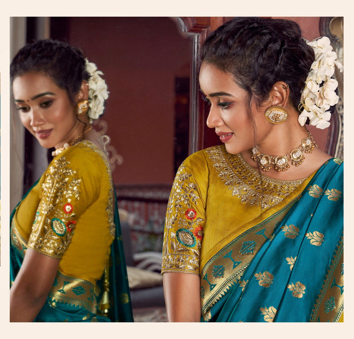 Party Wear Paithani Silk Saree - Fashion Nation