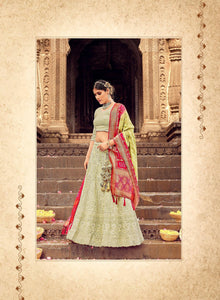 Mehendi Wear Latest Luckhnowi Ghaghra Choli