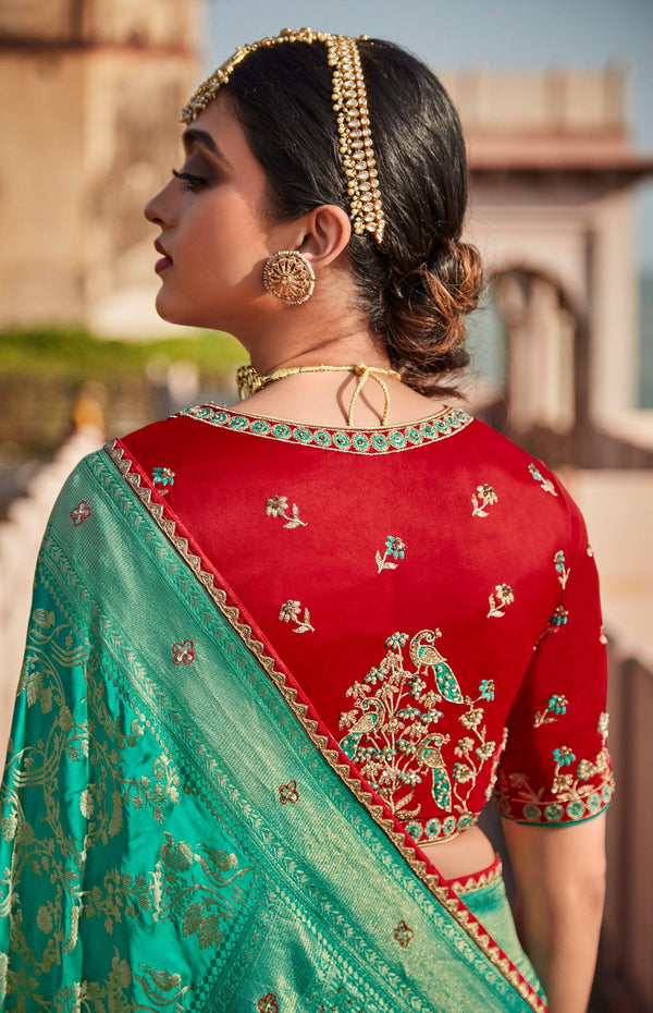 Engagement Wear Designer Silk Saree - Fashion Nation