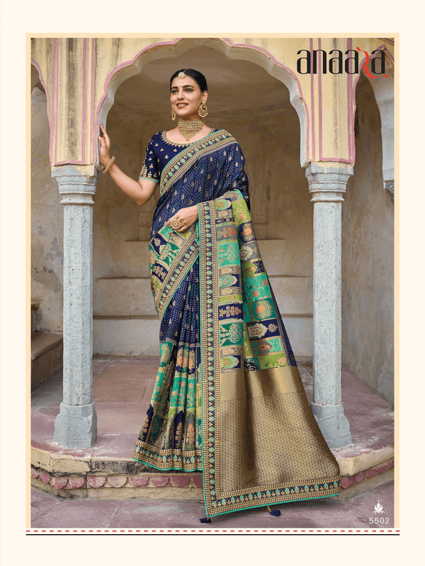 Evening Party Wear Silk Woven Saree - Fashion Nation